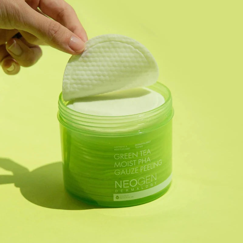 Neogen - Green Tea Moist PHA Gauze Peeling