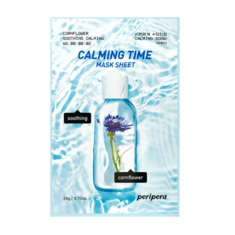 Peripera - Calming Time Mask Sheet - Cornflower Soothing Calming