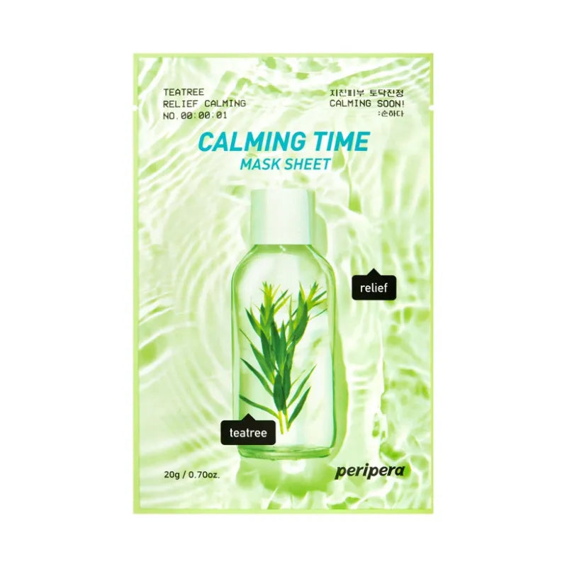 Peripera - Calming Time Mask Sheet - Teatree Relief Calming